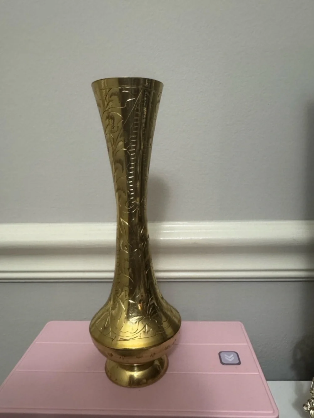 Brass Engraved Decorative Vase